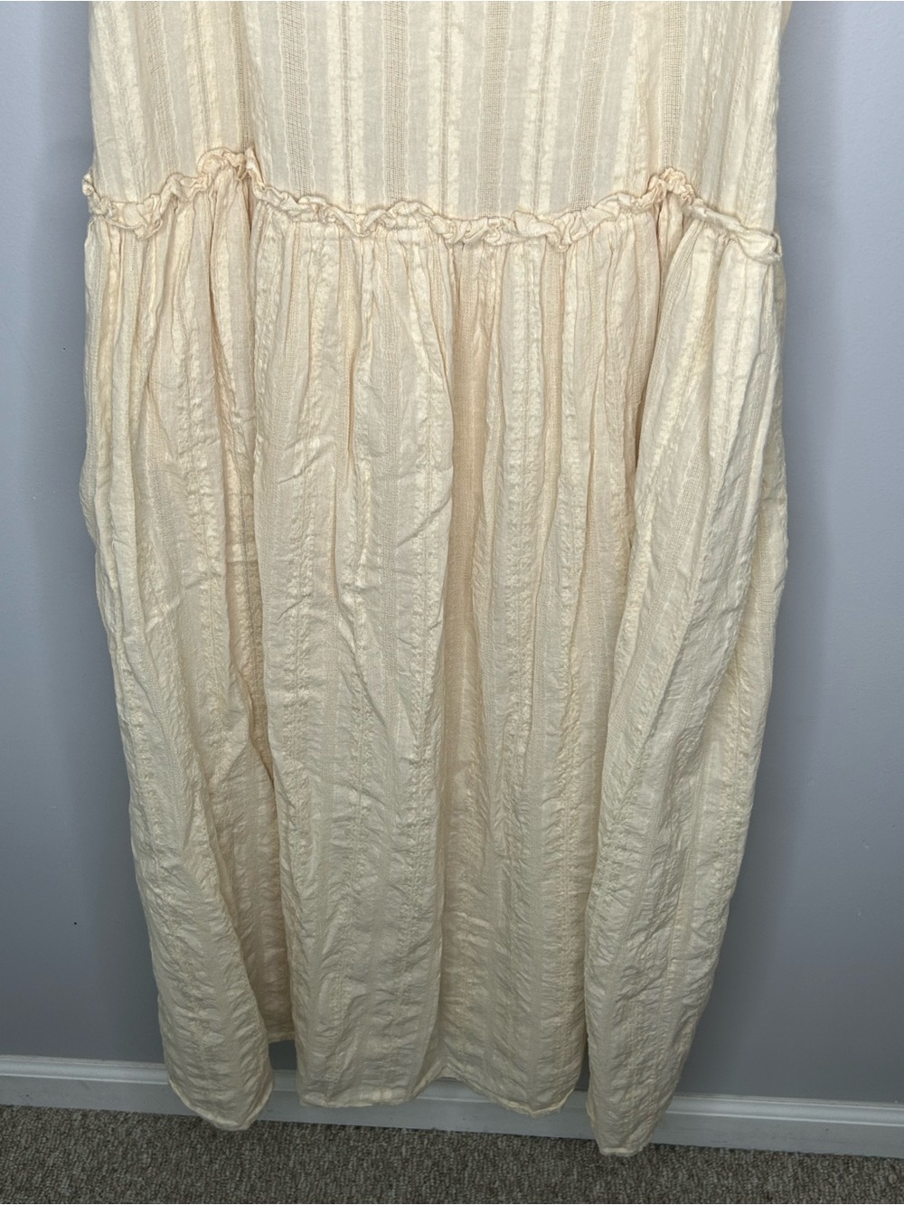 Peppermayo Jacinda Cream Drop Waist Maxi Dress Size 2X - Picture 9 of 13